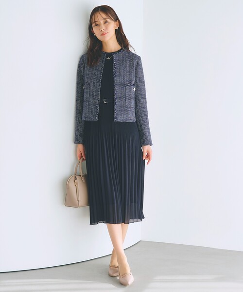 grove(グローブ)の「◆プリーツナローフレアワンピース(ワンピース・レディース・ネイビー/ブルー系/ブラック系・03/02/01/05/04)」の7枚目の写真