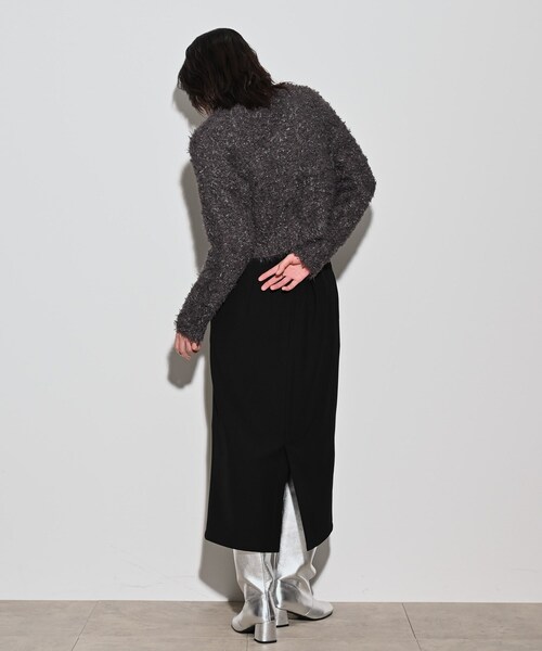 GALLEST（ギャレスト）の「フェザーヤーンカーディガン（カーディガン/ボレロ・レディース・ダークグレー/グリーン/オフホワイト・38）」の16枚目の写真