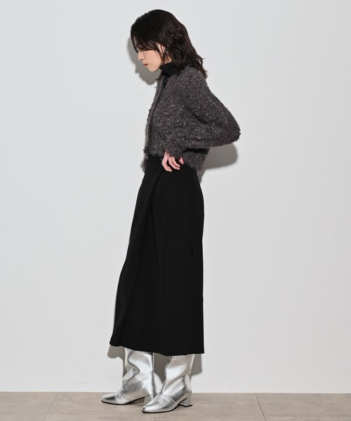 GALLEST（ギャレスト）の「フェザーヤーンカーディガン（カーディガン/ボレロ・レディース・ダークグレー/グリーン/オフホワイト・38）」の15枚目の写真