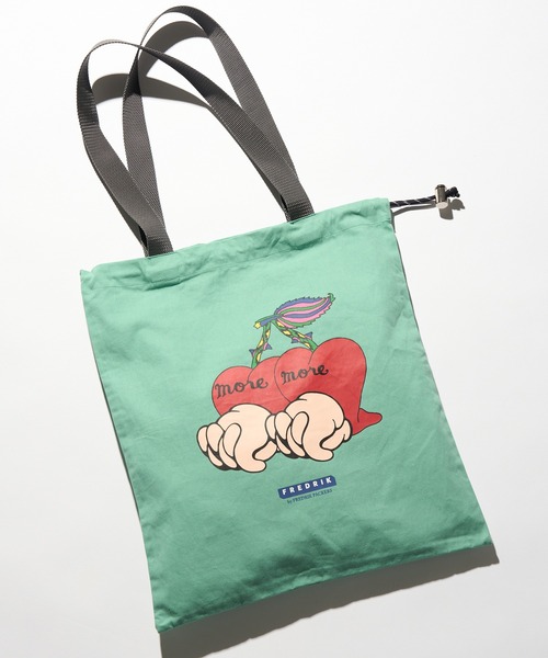 FREDRIK PACKERS(フレドリックパッカーズ)の「【FREDRIK PACKERS】FREDRIK ≪別注コラボレーション≫MASAMI YANAGIDA キャンバストート M(トートバッグ・レディース・ブラウン/ライトグレー/グリーン/ホワイト/パープル/ブルー/グレー/ブラック/アイボリー・FREE)」の7枚目の写真