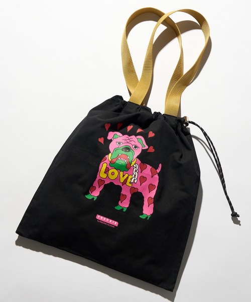 FREDRIK PACKERS(フレドリックパッカーズ)の「【FREDRIK PACKERS】FREDRIK ≪別注コラボレーション≫MASAMI YANAGIDA キャンバストート M(トートバッグ・レディース・ブラウン/ライトグレー/グリーン/ホワイト/パープル/ブルー/グレー/ブラック/アイボリー・FREE)」の4枚目の写真