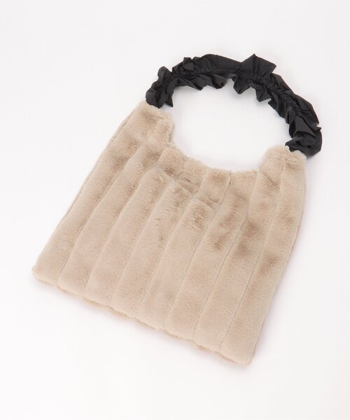 LBC（エルビーシー）の「フリルハンドルエコファートートバッグ（ショルダーバッグ・レディース・ベージュ/ブルー/グレー・FREE）」の8枚目の写真