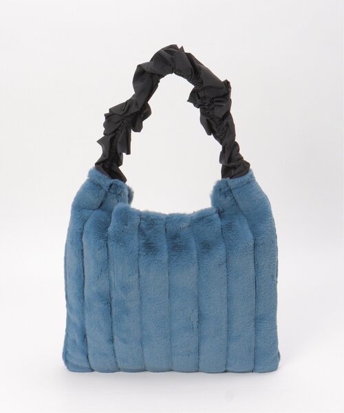 LBC（エルビーシー）の「フリルハンドルエコファートートバッグ（ショルダーバッグ・レディース・ベージュ/ブルー/グレー・FREE）」の9枚目の写真