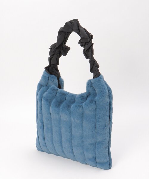 LBC（エルビーシー）の「フリルハンドルエコファートートバッグ（ショルダーバッグ・レディース・ベージュ/ブルー/グレー・FREE）」の10枚目の写真