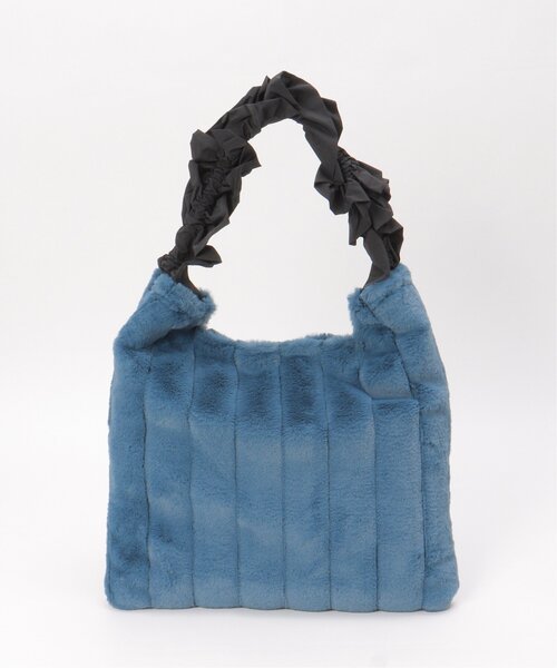 LBC（エルビーシー）の「フリルハンドルエコファートートバッグ（ショルダーバッグ・レディース・ベージュ/ブルー/グレー・FREE）」の11枚目の写真