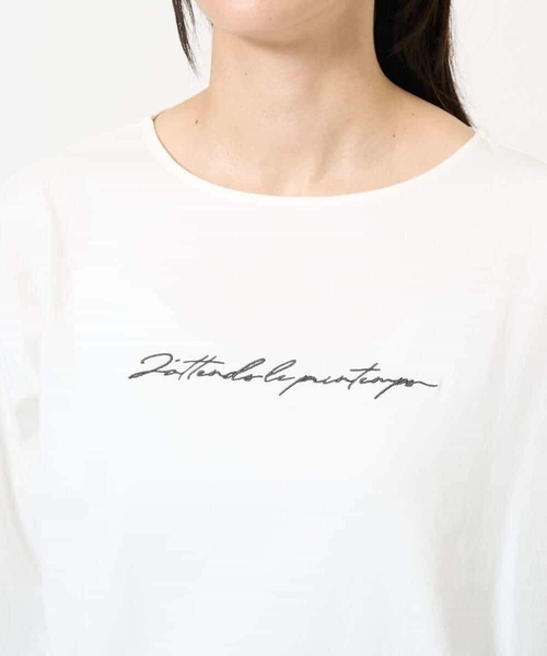 a.v.v(アーヴェヴェ)の「ハンドレター調ロゴ刺繍ロンT(Tシャツ/カットソー・レディース・グレー系その他/ホワイト・34/36/38/40/42)」の18枚目の写真