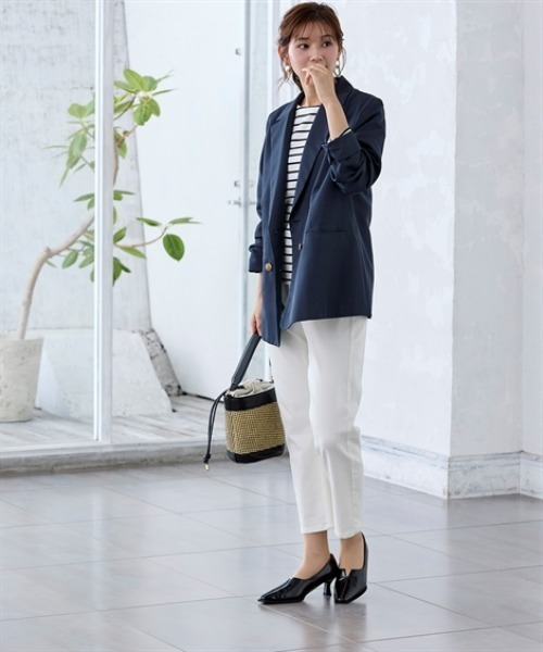 7days Life Styling（セブンデイズライフスタイリング）の「センターシームVカットデザインパンプス（ワイズ２Ｅ）（オフィス女子モニターコラボ）（パンプス・レディース・ブラック/ブラック系その他・LL/L/M/S）」の12枚目の写真