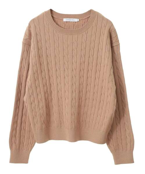 AMERICAN HOLIC（アメリカンホリック）の「バイパチケーブルニットプルオーバー（ニット/セーター・レディース・グレー系その他/アイボリー/ブルー/レッド/モカ/ネイビー・M/L）」の19枚目の写真