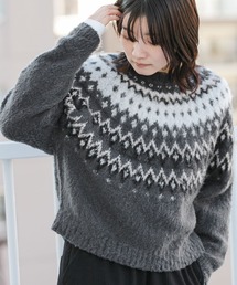 EKAL | ノルディック柄ニットプルオーバー(ニット/セーター)