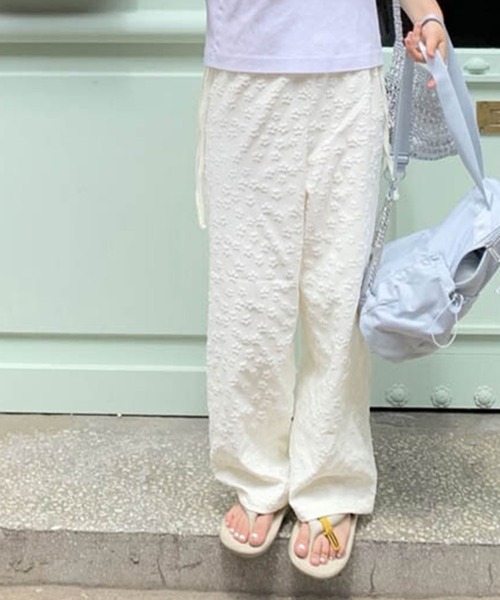 希少 美品 ISSEY MIYAKE 花柄 ジャガード織り ワイドパンツ 希少 美品 ISSEY MIYAKE 花柄 ジャガード織り ワイドパンツ