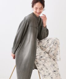 SHOO・LA・RUE | 【洗える/S-LL/体型カバー】デニム シャツワンピース(ワンピース)