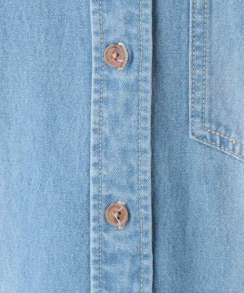 SHOO・LA・RUE（シューラルー）の「【洗える/体型カバー】デニム シャツワンピース（ワンピース・レディース・ネイビー/ブルー/チャコールグレー・02/01/04/03）」の7枚目の写真