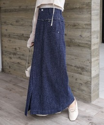 Bab | ドットダメージデニムスカート(デニムスカート)