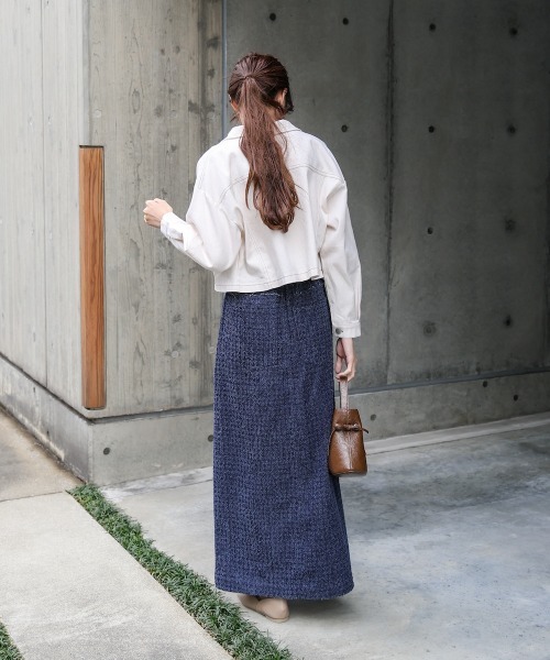 Bab（バブ）の「ドットダメージデニムスカート（デニムスカート・レディース・ブルー/ブラック/インディゴブルー・FREE）」の15枚目の写真