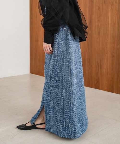 Bab（バブ）の「ドットダメージデニムスカート（デニムスカート・レディース・ブルー/ブラック/インディゴブルー・FREE）」の19枚目の写真