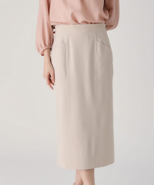 COUP DE CHANCE（クードシャンス）の「【洗える／日本製】ナロータイトスカート（スカート・レディース・ナチュラル/ライトイエロー系/ネイビー・34/40/38/36）」の2枚目の写真