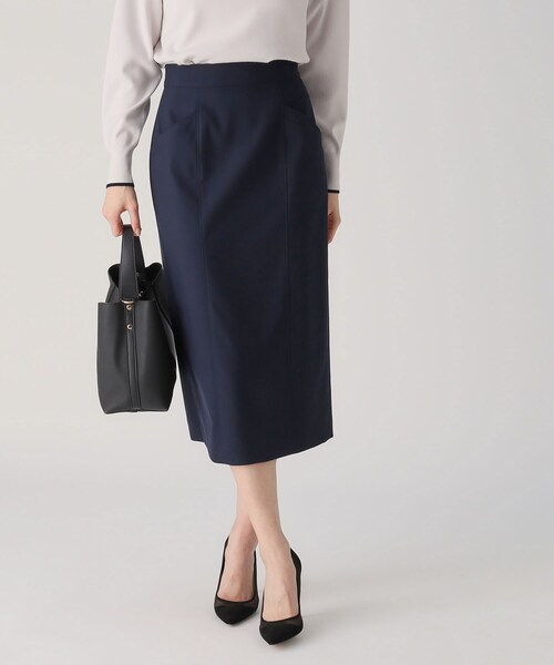 COUP DE CHANCE（クードシャンス）の「【洗える／日本製】ナロータイトスカート（スカート・レディース・ナチュラル/ライトイエロー系/ネイビー・34/40/38/36）」の8枚目の写真