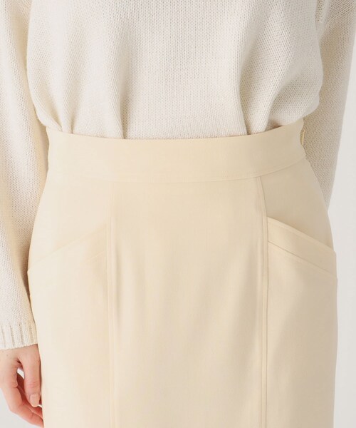 COUP DE CHANCE（クードシャンス）の「【洗える／日本製】ナロータイトスカート（スカート・レディース・ナチュラル/ライトイエロー系/ネイビー・34/40/38/36）」の21枚目の写真