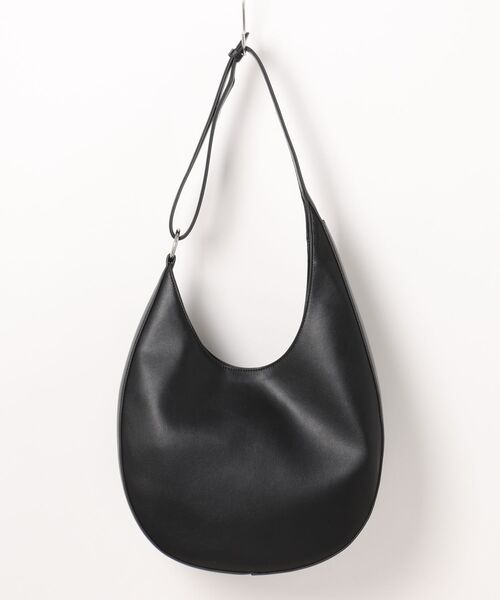 NiiNa（ニーナ）の「【NiiNa】【高品質牛革】2way ワンハンドルムーンレザーバッグ（ショルダーバッグ・レディース・ブラウン/ダークブラウン/ブラック・FREE）」の5枚目の写真