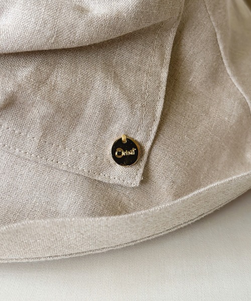 ORIENT(オリエント)の「RAY【レイ】リネン100% サンシェードハット(ハット・レディース・ブラック/オレンジ/ブルー/キナリ/ネイビー・FREE)」の8枚目の写真