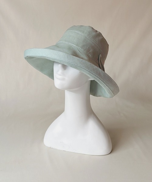 ORIENT(オリエント)の「RAY【レイ】リネン100% サンシェードハット(ハット・レディース・ブラック/オレンジ/ブルー/キナリ/ネイビー・FREE)」の12枚目の写真