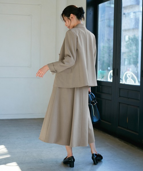 ROPE' PICNIC（ロペピクニック）の「【花粉ガード】クリアツイルジャンパースカート/セレモニー・通勤対応・セットアップ対応（ジャンパースカート・レディース・ネイビー/ライトグレー/イエロー系その他3・36/38）」の5枚目の写真