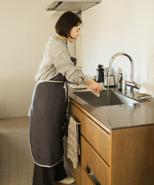 fog linen work　リネンパイピングエプロン fog linen work リネンパイピングエプロン ｜家具・インテリア