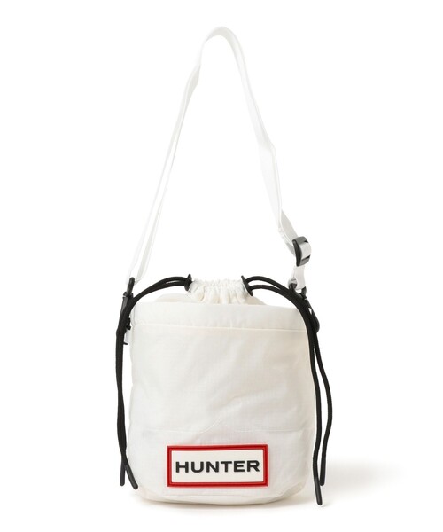 HUNTER(ハンター)の「【WEB限定】HUNTER / トラベル リップストップ バケット(ショルダーバッグ・レディース・ホワイト/ブラック/ライトブルー・ONE SIZE)」の1枚目の写真