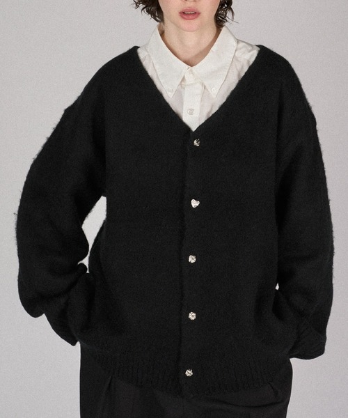 ONCILY(オンシェリー)の「SILVER BUTTON CARDIGAN / シルバーボタンカーディガン(カーディガン/ボレロ・メンズ・ブルー/アイボリー/ブラック/ネイビー・SMALL/MEDIUM/LARGE)」の9枚目の写真