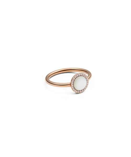 Daniel Wellington（ダニエルウェリントン）の「Audrey Ring Mop マック雲母 天然石 リング ローズゴールド／ゴールド／シルバー（リング・レディース・シルバー/ピンクゴールド/イエローゴールド・48/62/60/58/56/54/50/52）」の6枚目の写真