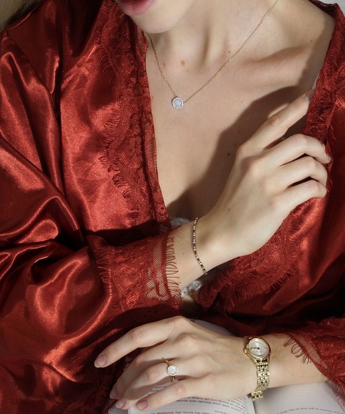 Daniel Wellington（ダニエルウェリントン）の「Audrey Ring Mop マック雲母 天然石 リング ローズゴールド／ゴールド／シルバー（リング・レディース・シルバー/ピンクゴールド/イエローゴールド・48/62/60/58/56/54/50/52）」の12枚目の写真