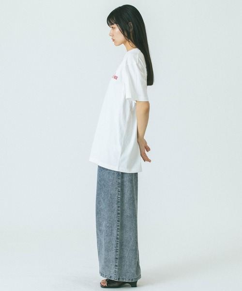 ROSE BUD(ローズバッド)の「【WEB・一部店舗限定】SHOP風プリントTシャツ(Tシャツ/カットソー・レディース・グレー/ホワイト・ONE SIZE)」の13枚目の写真