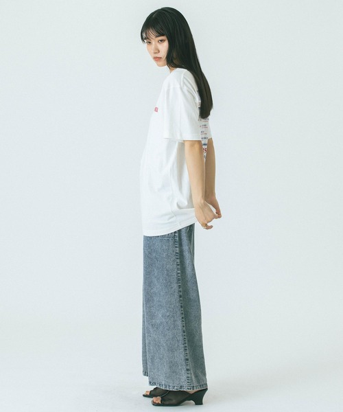 ROSE BUD(ローズバッド)の「【WEB・一部店舗限定】SHOP風プリントTシャツ(Tシャツ/カットソー・レディース・グレー/ホワイト・ONE SIZE)」の14枚目の写真