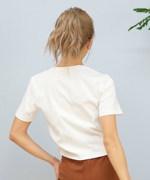 NEW ERA(ニューエラ)の「【ミニ丈】NEW ERA/ニューエラ ちびTシャツ 14391905/14391906/14391907(Tシャツ/カットソー・レディース・ブラック/ホワイト/ピンク・S/M)」の6枚目の写真