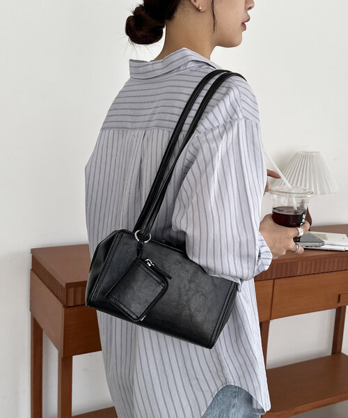 ロングハンドルオイル調ショルダーバッグ（トートバッグ）｜DISCOAT