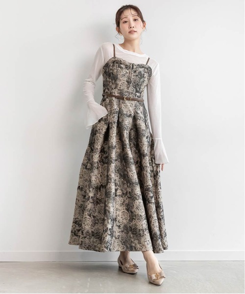 RANDA(ランダ)の「モノグラムパーツリボンフラットパンプス(パンプス・レディース・ベージュ/シルバー/ブラック/ピンク/グレー/グレイッシュベージュ・25.5/25/24.5/23.5/23/22.5/24/22/26)」の18枚目の写真