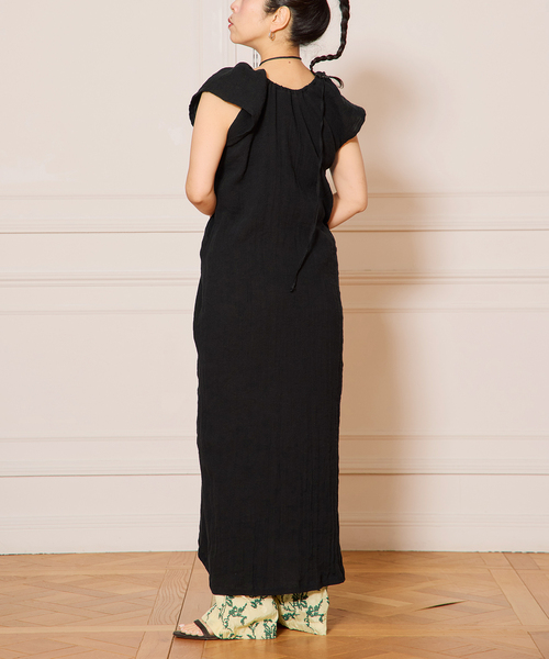 IENA LA BOUCLE（イエナラブークル）の「BASERANGE/ベースレンジ MAX ドレス DRMXLC-SP25（ワンピース・レディース・ブラック・FREE）」の5枚目の写真