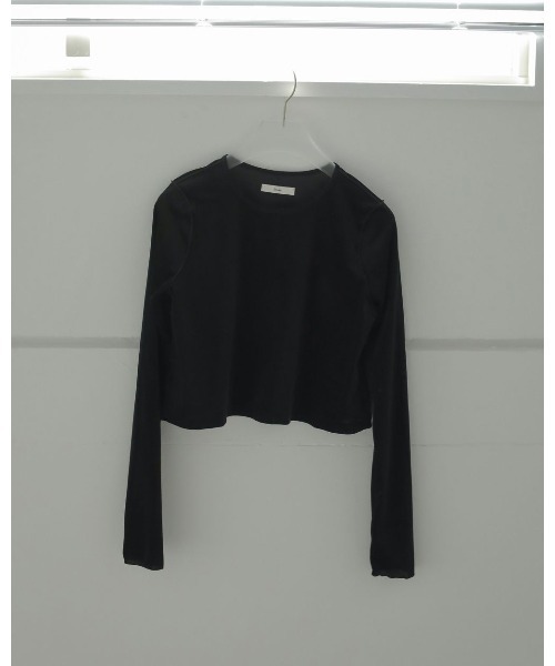 anuke（アンヌーク）の「anuke Velour Short Tops 62510610（Tシャツ/カットソー・レディース・オフホワイト/ブラック・FREE）」の8枚目の写真