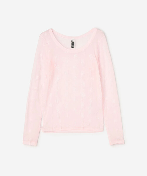 セール】A MENDA | シアーハイゲージニット 長袖Tシャツ WOMEN