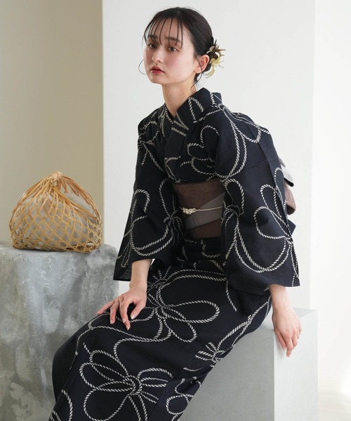 浴衣　うたたねutatane フリー　単品　蜘蛛の巣柄 浴衣 うたたねutatane フリー 単品 蜘蛛の巣柄 着物・浴衣