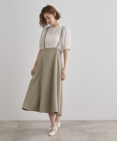 grove(グローブ)の「【洗える】ヴィンテージサテンウイングスリーブブラウス(シャツ/ブラウス・レディース・オフホワイト/チャコールグレー/ホワイト系3/ネイビー系/ピンク・02/03/01/04/05)」の15枚目の写真