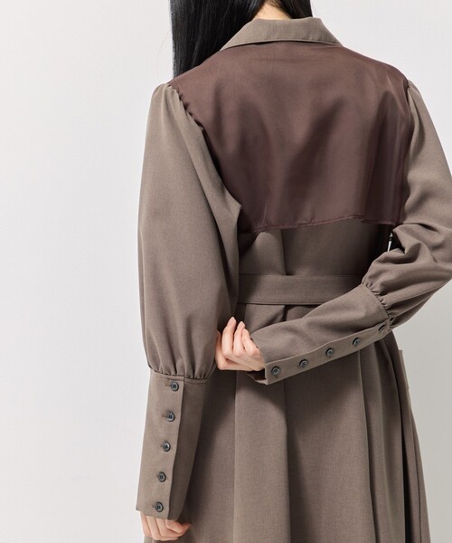 オープンカラーシャツワンピース｜ウォッシャブル/シワ防止/オフィス