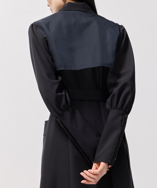 残りわずか！】オープンカラーシャツワンピース｜ウォッシャブル/シワ