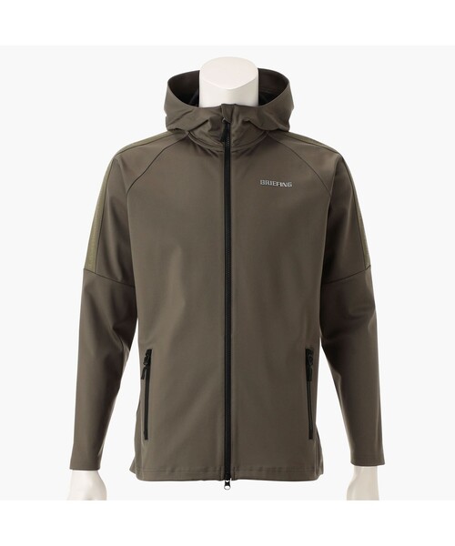 BRIEFING（ブリーフィング）の「【BRIEFING GOLF／ブリーフィングゴルフ】【25SS先行予約】MEN’S LOGO LINE PARKA（パーカー・メンズ・サンドベージュ/ブラック/ダークオリーブ・L/M）」の3枚目の写真