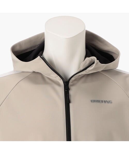 BRIEFING（ブリーフィング）の「【BRIEFING GOLF／ブリーフィングゴルフ】【25SS先行予約】MEN’S LOGO LINE PARKA（パーカー・メンズ・サンドベージュ/ブラック/ダークオリーブ・L/M）」の6枚目の写真