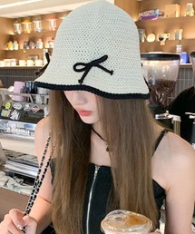 Mejoul（メジュール）の「バイカラーリボン バケットハット（ハット）」