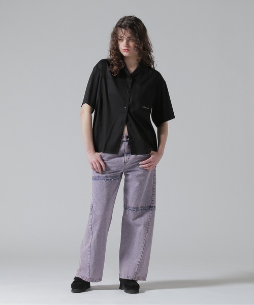 AVIREX（アヴィレックス）の「《直営店限定》BACK RIBON TENCEL SHIRTS/バックリボン テンセルシャツ（シャツ/ブラウス・レディース・オリーブ/ブラック/ホワイト/ライトブルー・F）」の16枚目の写真
