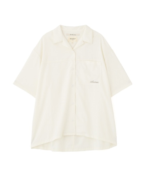 AVIREX（アヴィレックス）の「《直営店限定》BACK RIBON TENCEL SHIRTS/バックリボン テンセルシャツ（シャツ/ブラウス・レディース・オリーブ/ブラック/ホワイト/ライトブルー・F）」の13枚目の写真