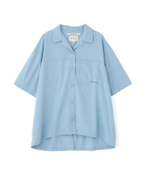 AVIREX（アヴィレックス）の「《直営店限定》BACK RIBON TENCEL SHIRTS/バックリボン テンセルシャツ（シャツ/ブラウス・レディース・オリーブ/ブラック/ホワイト/ライトブルー・F）」の9枚目の写真