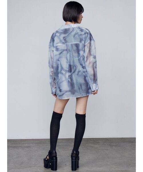 EMODA（エモダ）の「エアリールーズシャツ（シャツ/ブラウス・レディース・アイボリー/ブラック/グレー・FREE）」の22枚目の写真